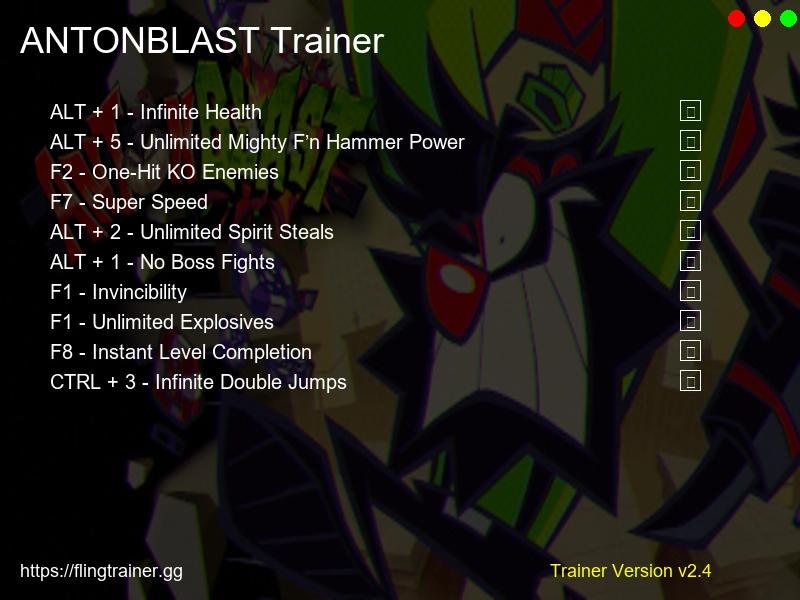 ANTONBLAST Trainer Fling