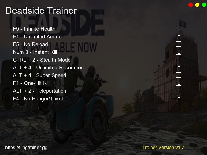 Deadside Trainer Fling