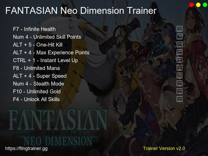 FANTASIAN Neo Dimension Trainer Fling