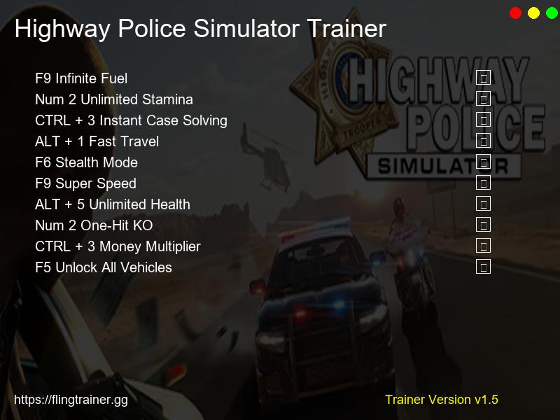 Highway Police Simulator Trainer Fling