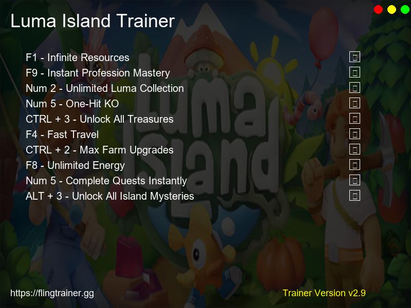 Luma Island Trainer Fling