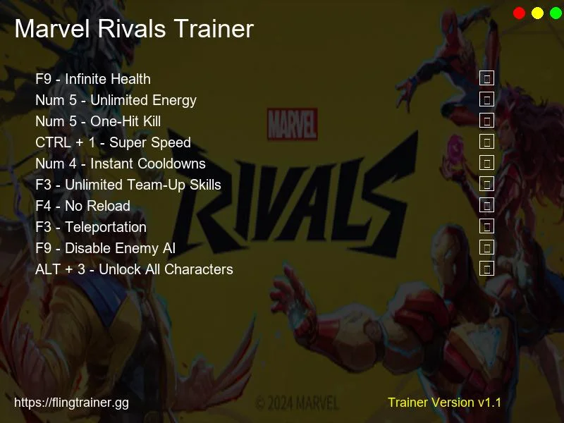 Marvel Rivals Trainer Fling