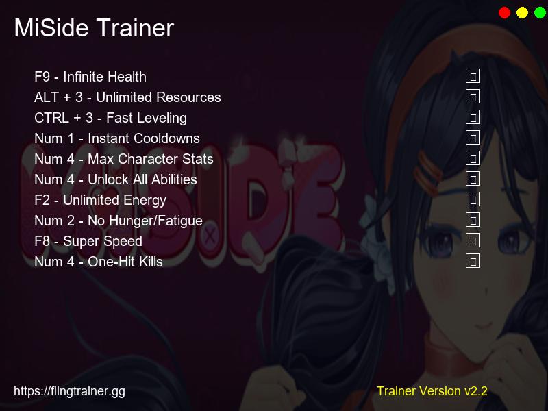 MiSide Trainer Fling