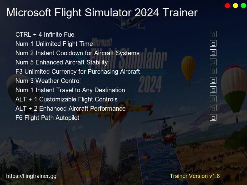 Microsoft Flight Simulator 2024 Trainer Fling