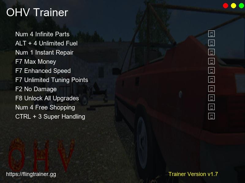 OHV Trainer Fling