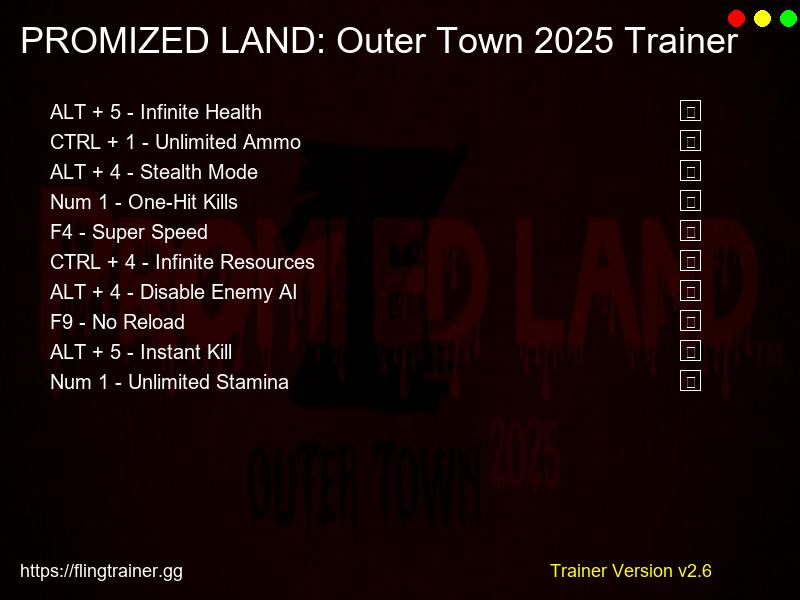PROMIZED LAND: Outer Town 2025 Trainer Fling