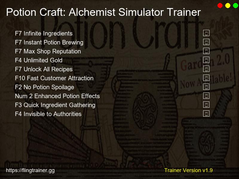 Potion Craft: Alchemist Simulator Trainer Fling