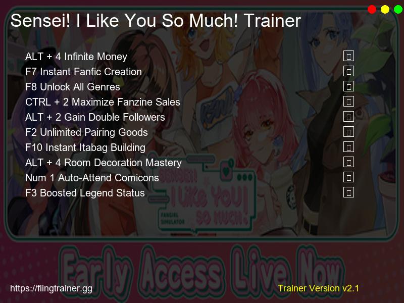 Sensei! I Like You So Much! Trainer Fling