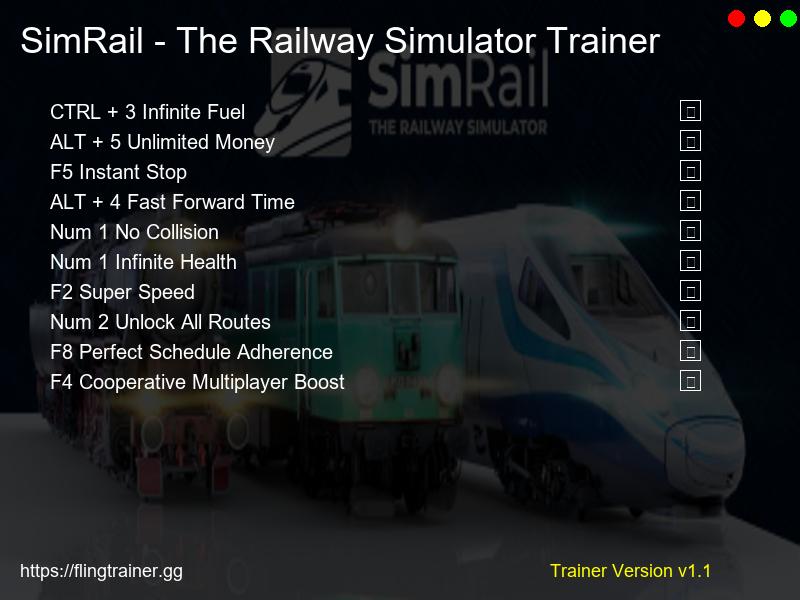 SimRail - The Railway Simulator Trainer Fling