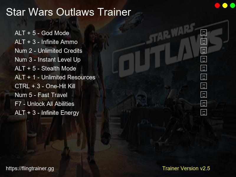 Star Wars Outlaws Trainer Fling