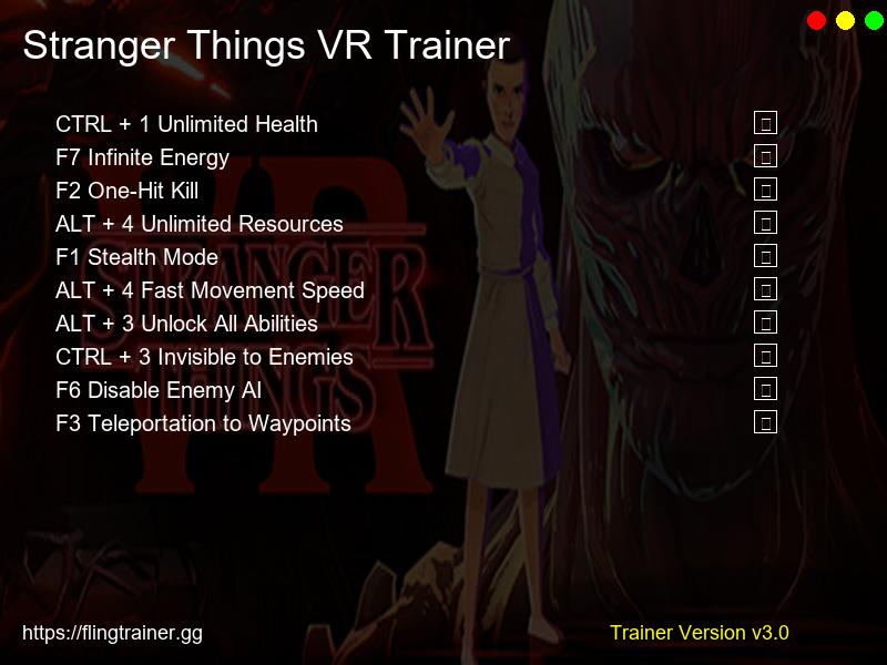Stranger Things VR Trainer Fling