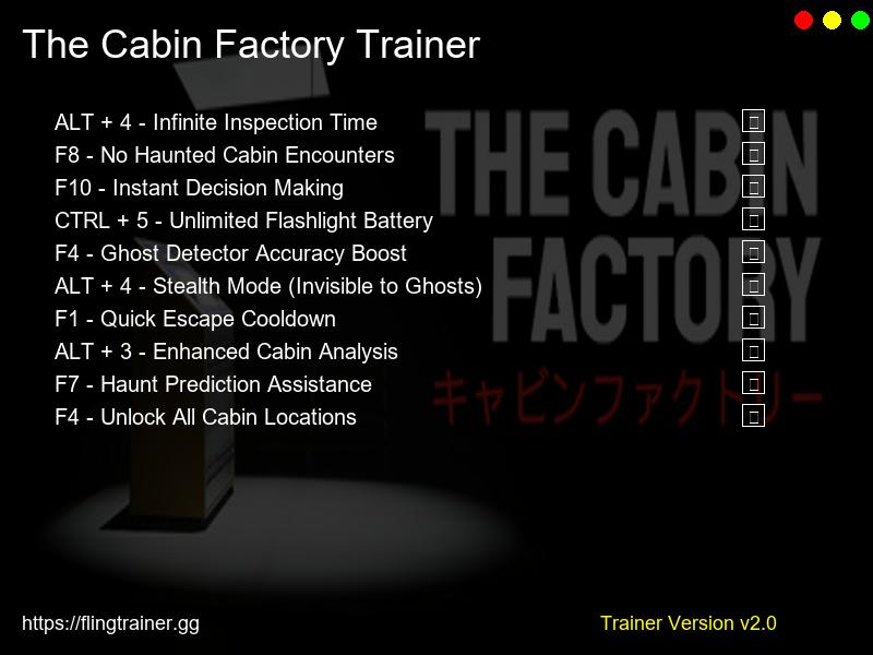 The Cabin Factory Trainer Fling