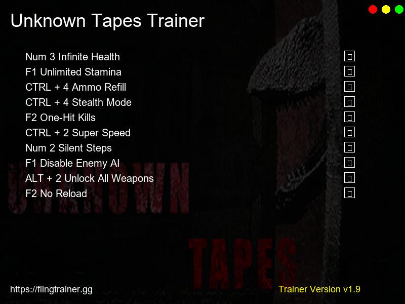 Unknown Tapes Trainer Fling