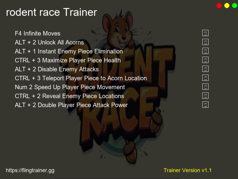 rodent race Trainer Fling