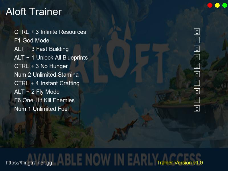 Aloft Trainer Fling