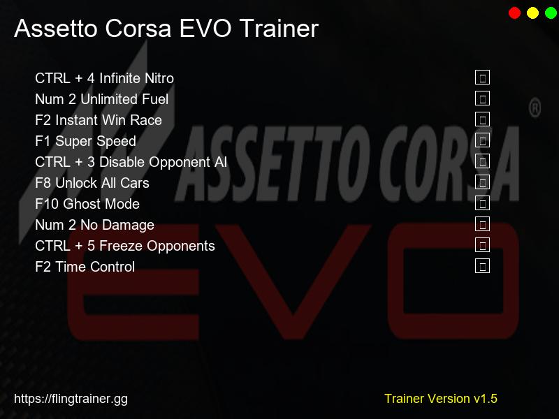 Assetto Corsa EVO Trainer Fling