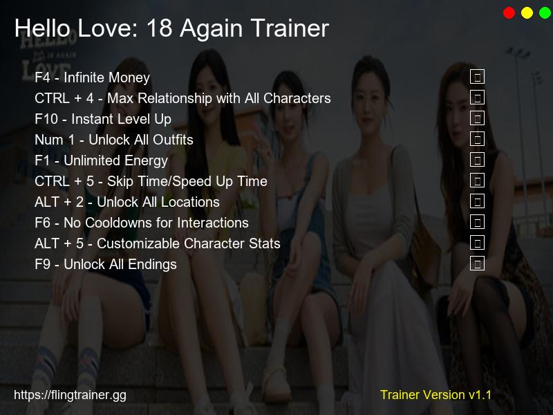Hello Love: 18 Again Trainer Fling