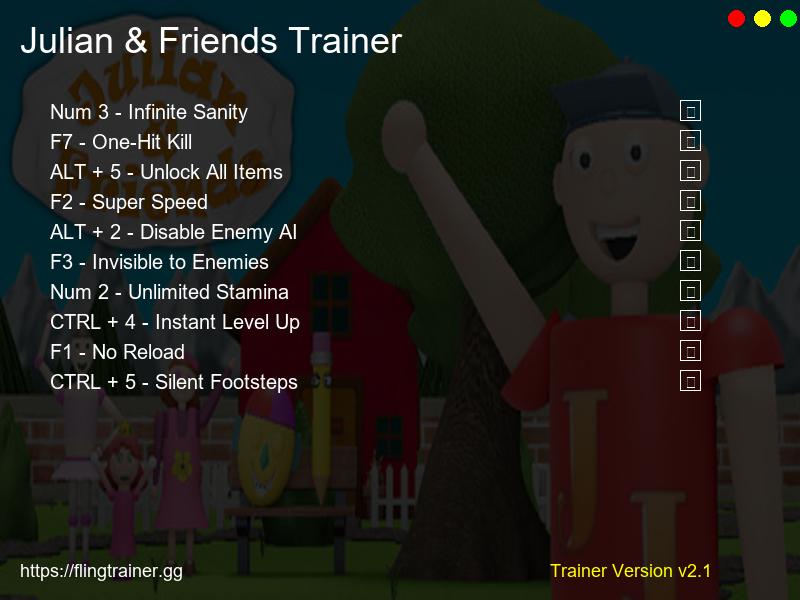 Julian & Friends Trainer Fling