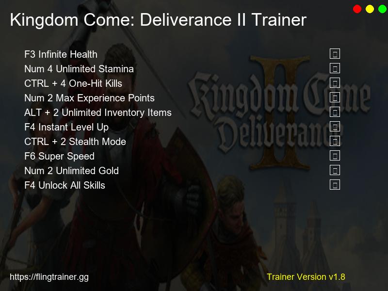 Kingdom Come: Deliverance II Trainer Fling