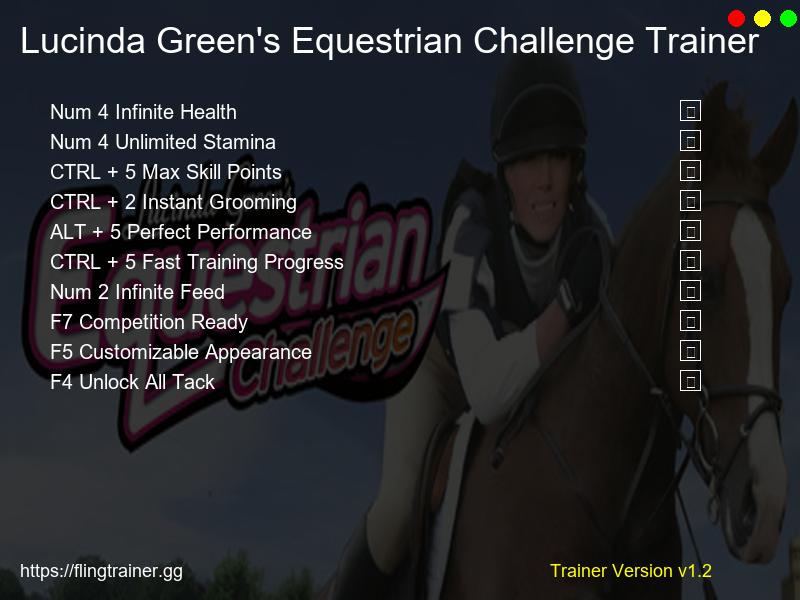Lucinda Green's Equestrian Challenge Trainer Fling