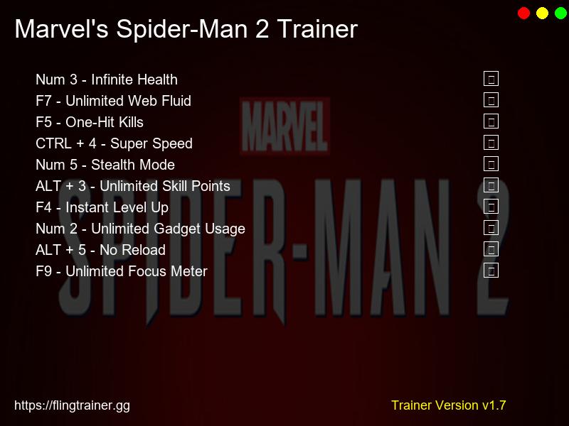 Marvel's Spider-Man 2 Trainer Fling