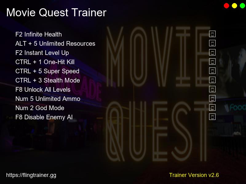 Movie Quest Trainer Fling