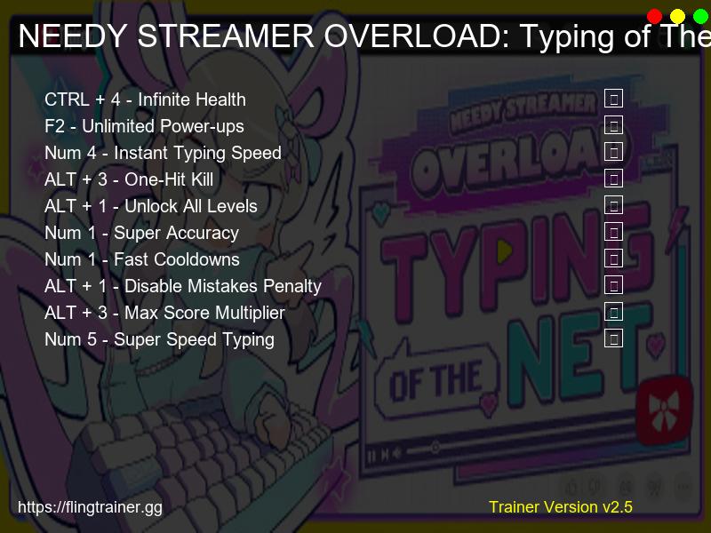NEEDY STREAMER OVERLOAD: Typing of The Net Trainer Fling