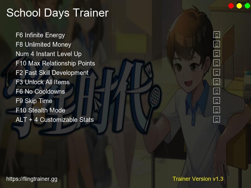 School Days Trainer Fling