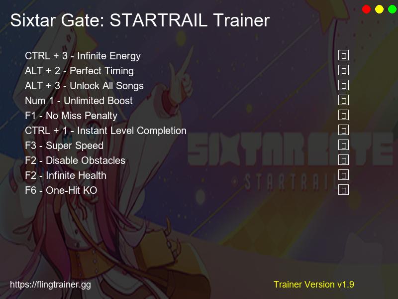 Sixtar Gate: STARTRAIL Trainer Fling