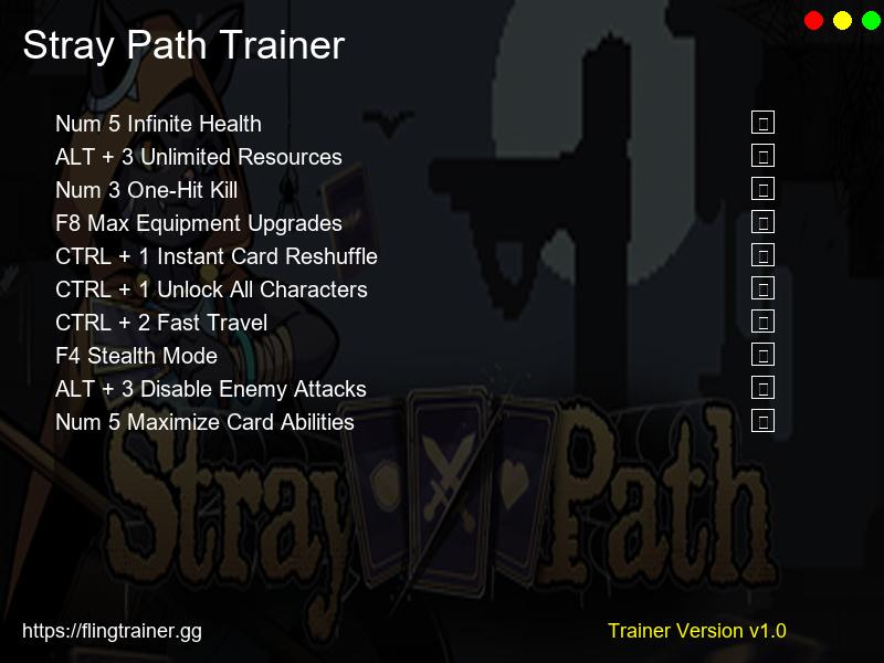Stray Path Trainer Fling