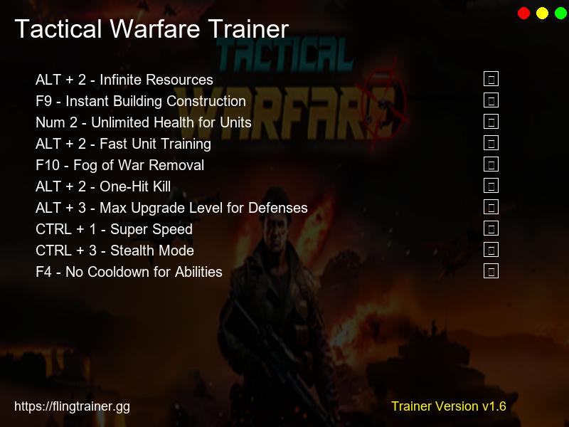 Tactical Warfare Trainer Fling