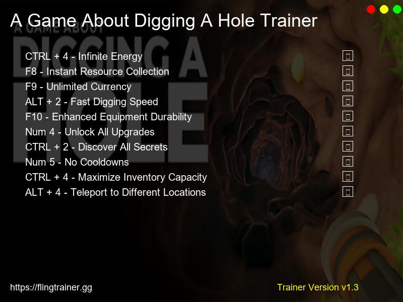 A Game About Digging A Hole Trainer Fling