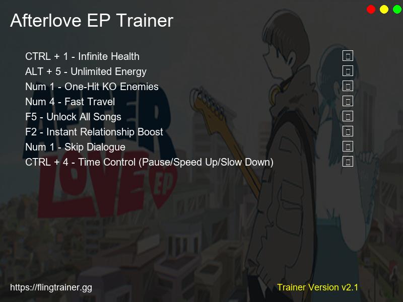 Afterlove EP Trainer Fling