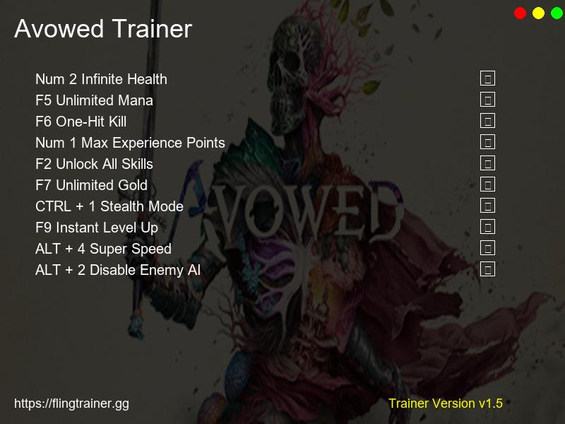 Avowed Trainer Fling