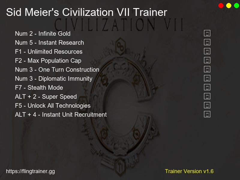 Sid Meier's Civilization VII Trainer Fling