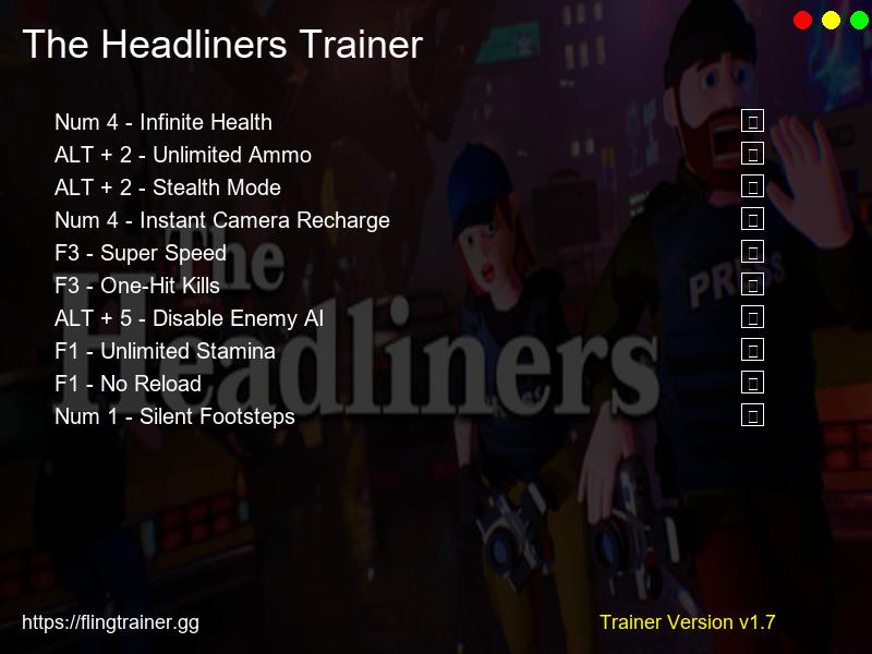 The Headliners Trainer Fling