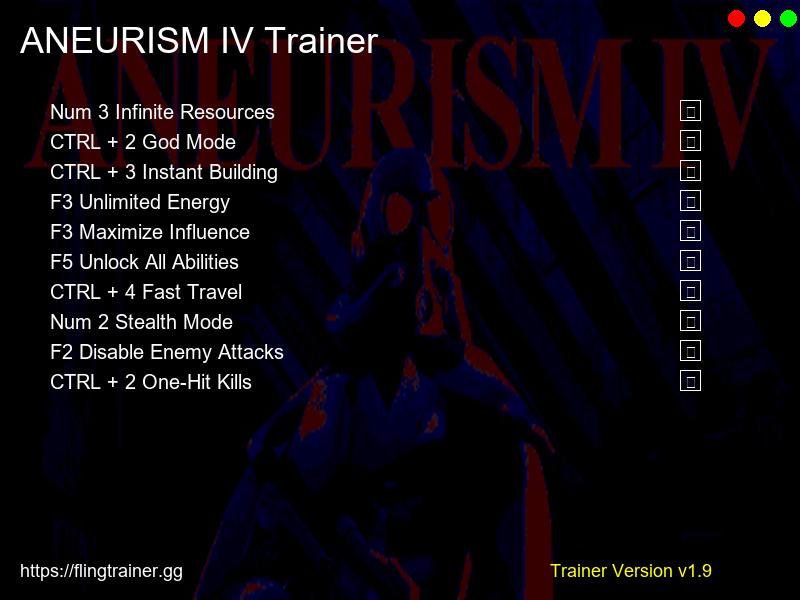 ANEURISM IV Trainer Fling