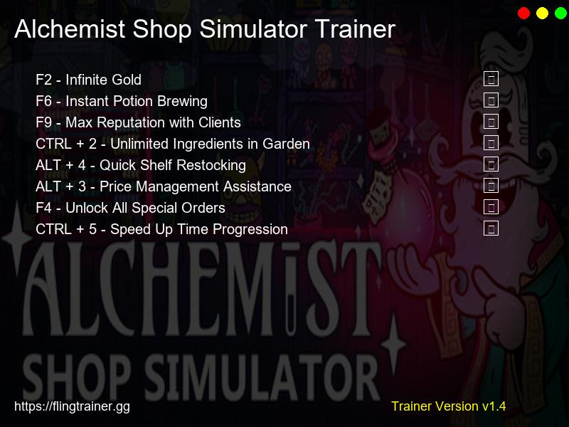 Alchemist Shop Simulator Trainer Fling