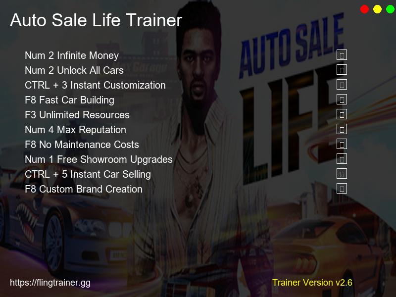 Auto Sale Life Trainer Fling