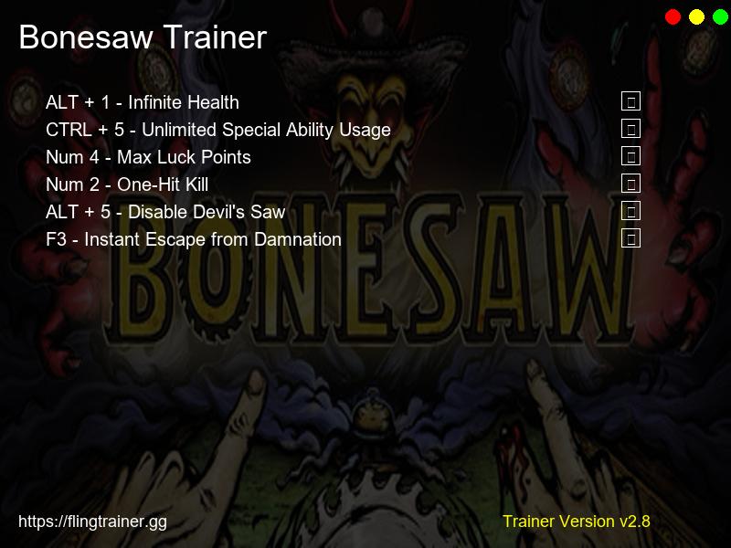 Bonesaw Trainer Fling