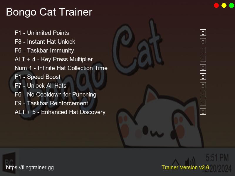 Bongo Cat Trainer Fling