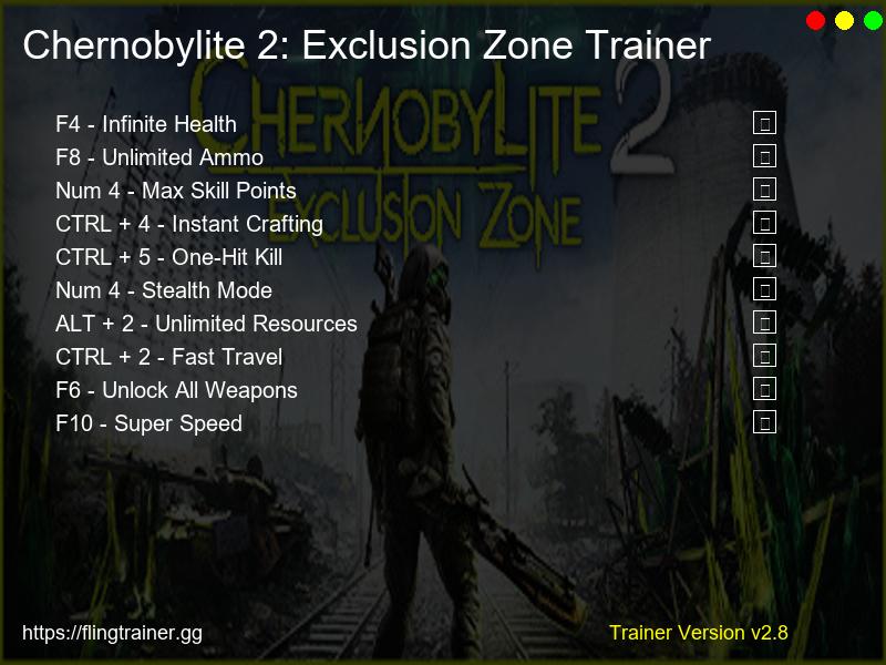 Chernobylite 2: Exclusion Zone Trainer Fling