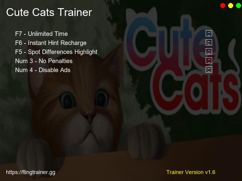 Cute Cats Trainer Fling