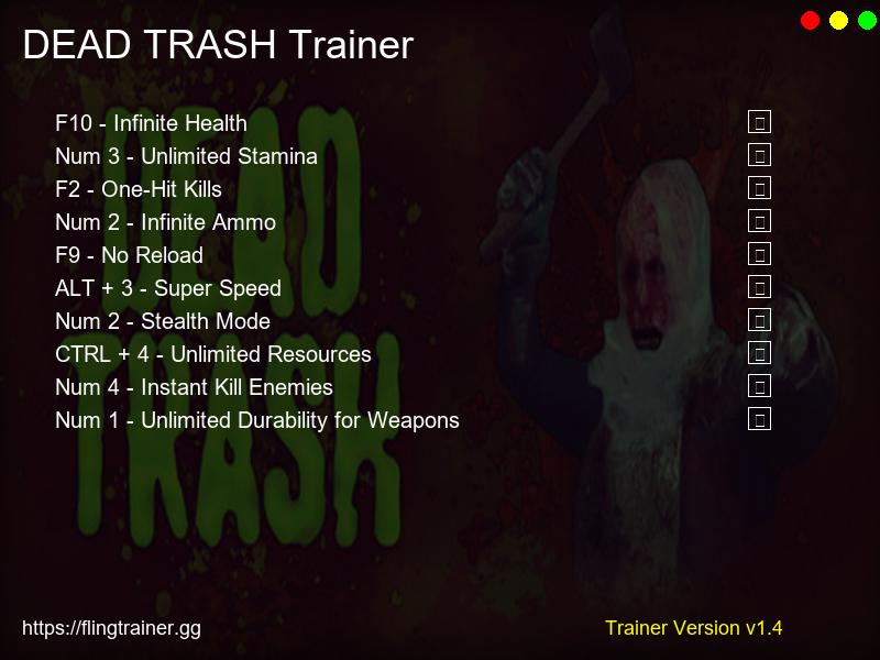 DEAD TRASH Trainer Fling