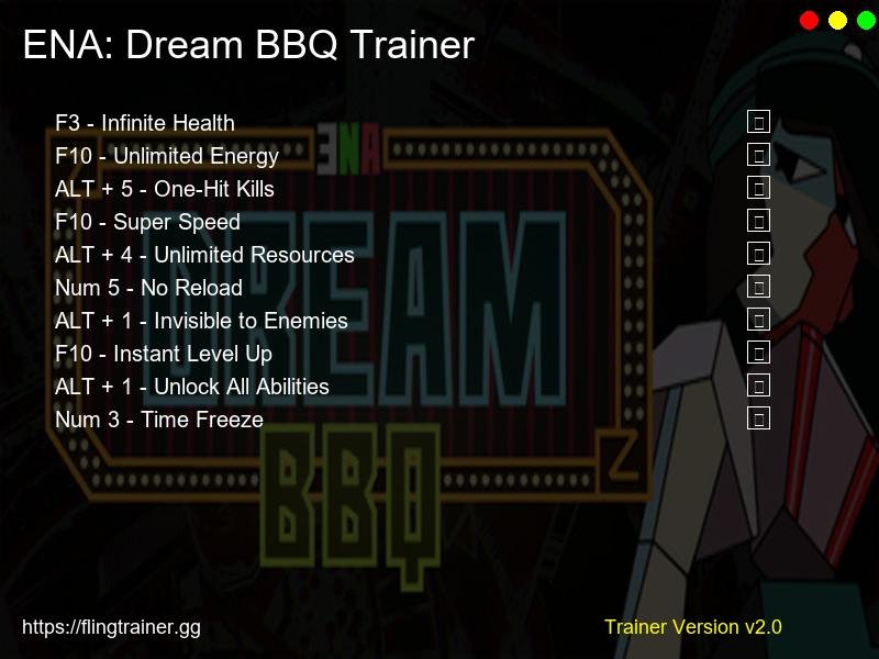 ENA: Dream BBQ Trainer Fling