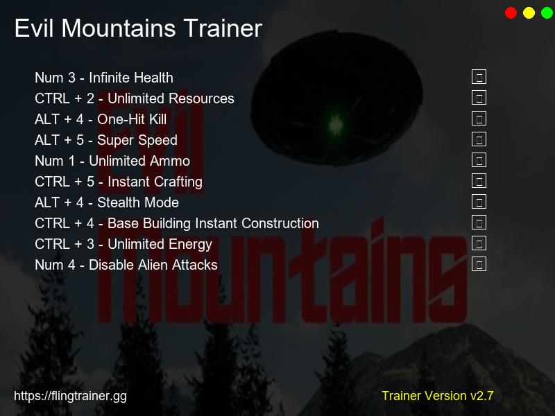Evil Mountains Trainer Fling