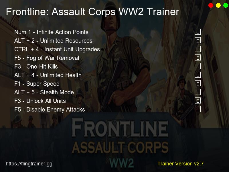 Frontline: Assault Corps WW2 Trainer Fling