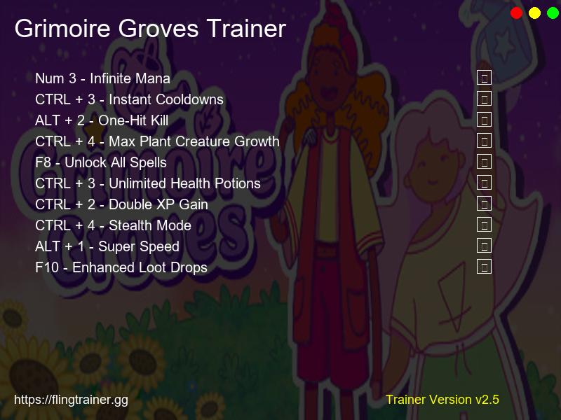 Grimoire Groves Trainer Fling