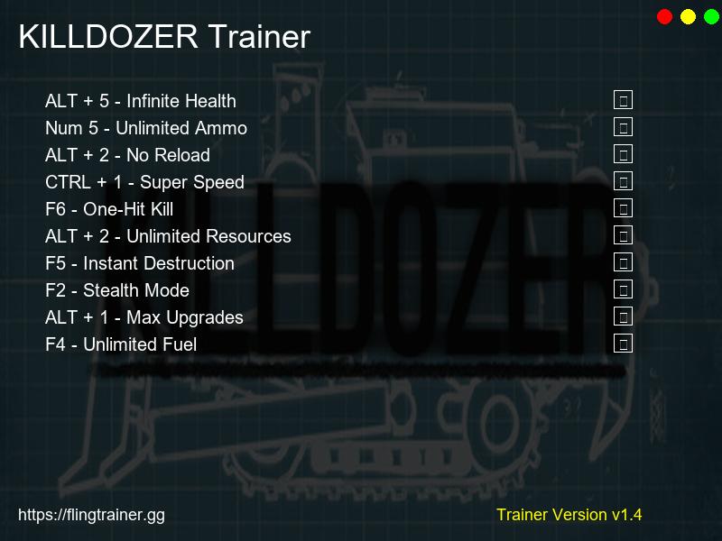 KILLDOZER Trainer Fling