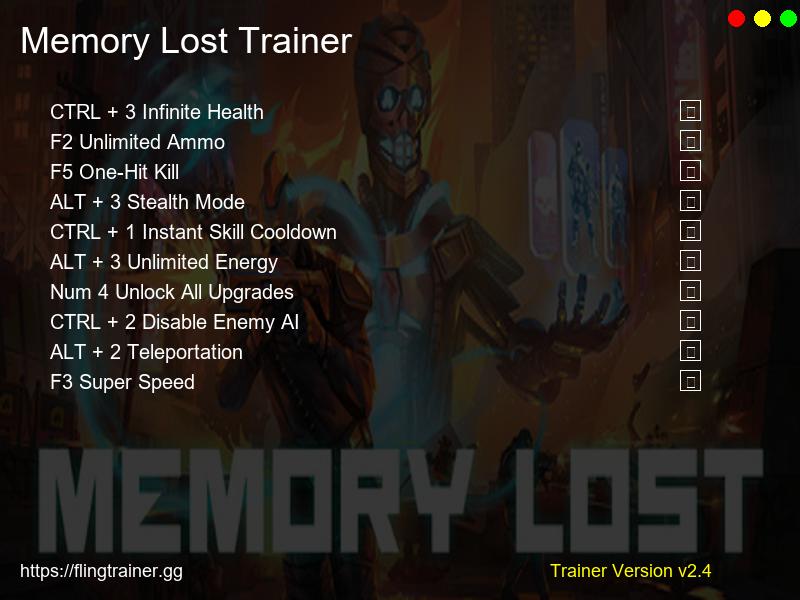 Memory Lost Trainer Fling